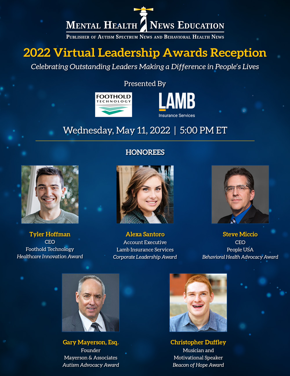 2022 MHNE Leadership Awards Reception